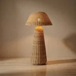 Lámpara de Pie Ratán Beige LA-217677