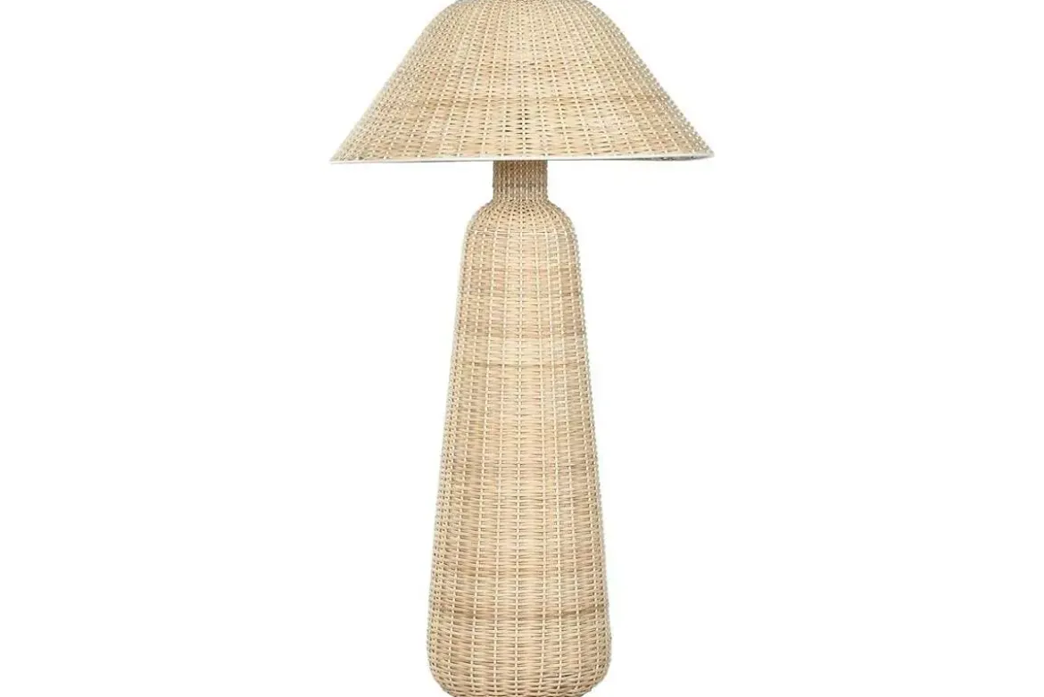 Lámpara de Pie Ratán Beige LA-217677