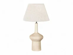Lámpara de Sobremesa 60 cm con Base de Madera Natural HERA 50-139