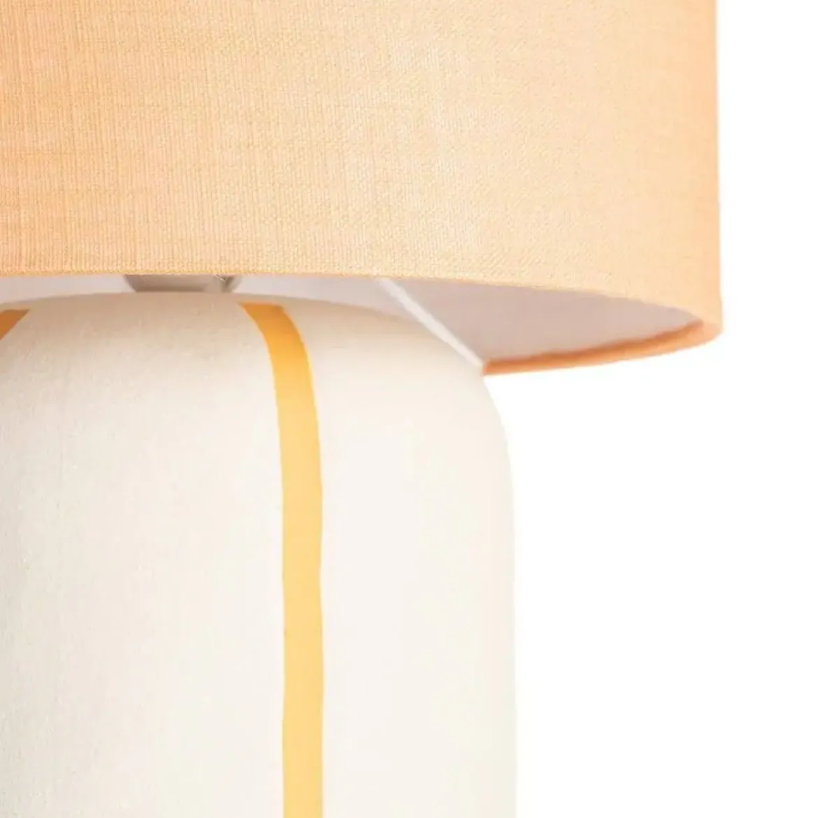 Lámpara de Suelo de Cerámica Naranja con Pantalla 615709