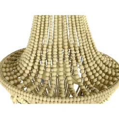 Lámpara de Techo Color Amarillo con Estructura Metal y bolas de MDF LA-203522