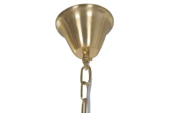 Lámpara de Techo Cristal Y Metal Transparente LA-226301