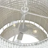 Lámpara de Techo de Hierro y Madera Blanca LA-213684