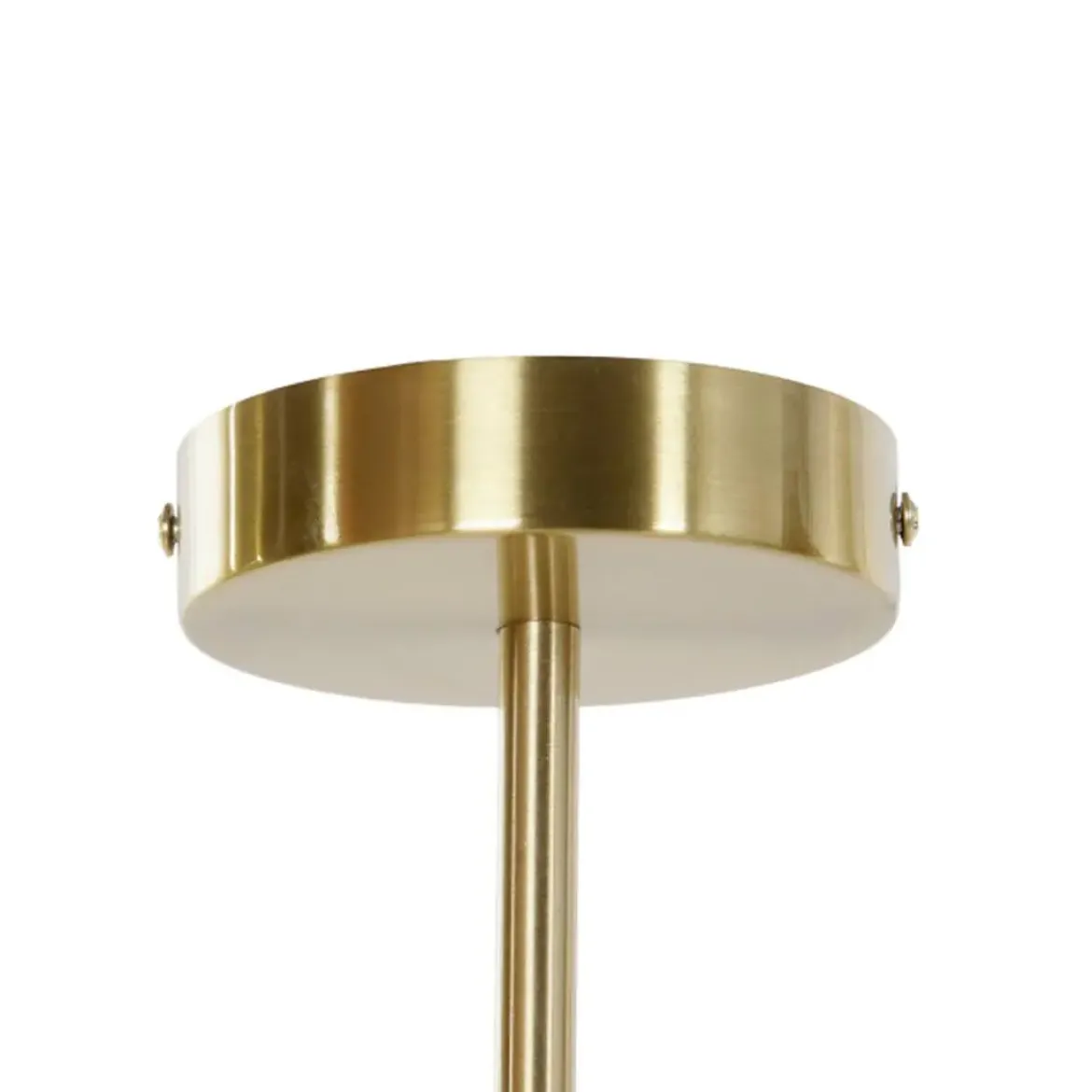 Lámpara de Techo Estructura de Metal Color Dorado y Negro con 6 Bombillas de Cristal LA-206013
