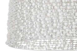 Lámpara de Techo Hierro Y Madera Blanco LA-213685