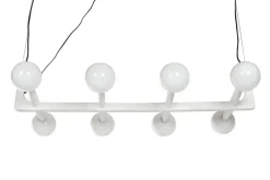 Lámpara de Techo Metal Y Cristal Bola Blanco LA-217687