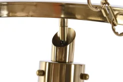Lámpara de Techo Metal Y Cristal Dorado LA-206014