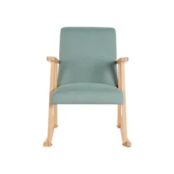 Mecedora de Madera de Haya Tapizado en Poliéster MB-206410