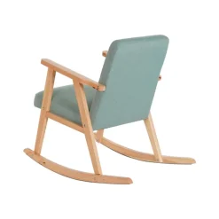 Mecedora de Madera de Haya Tapizado en Poliéster MB-206410