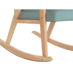 Mecedora de Madera de Haya Tapizado en Poliéster MB-206410