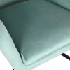 Mecedora Metal‑Poliéster Terciopelo Azul MB-211338