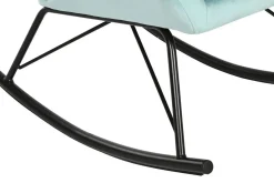 Mecedora Metal‑Poliéster Terciopelo Azul MB-211338