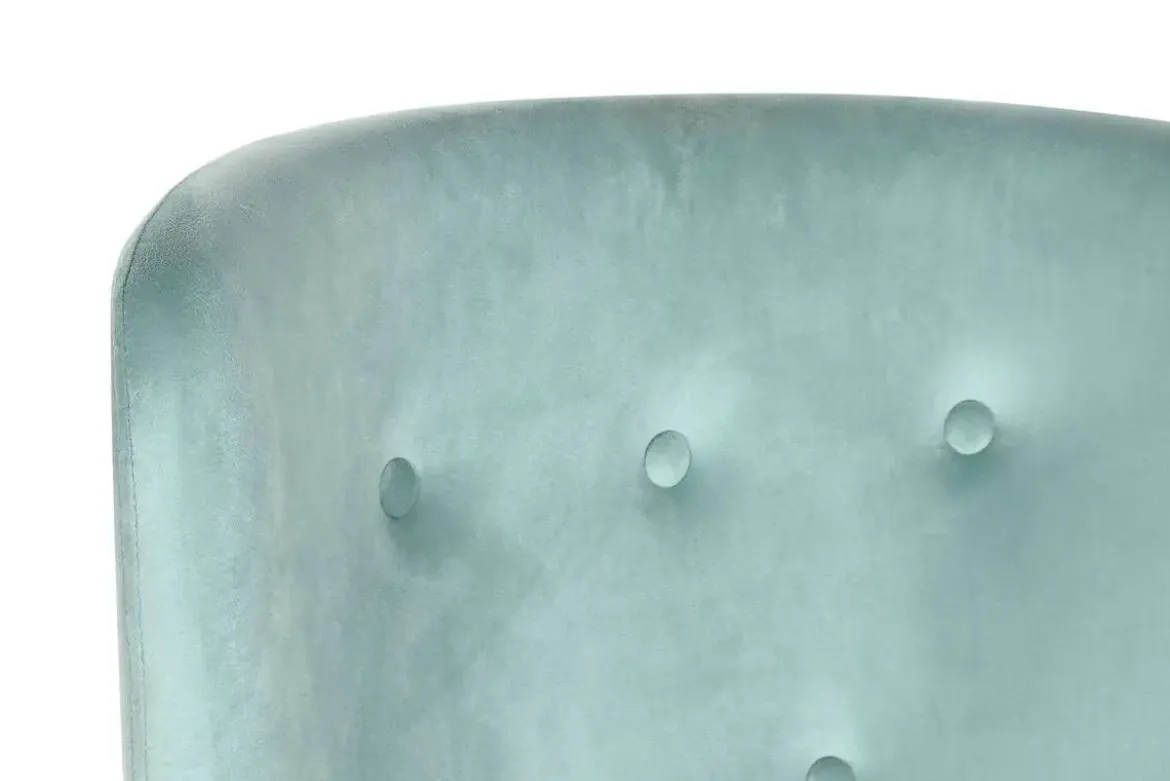 Mecedora Metal‑Poliéster Terciopelo Azul MB-211338
