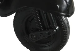Mesa Alta Industrial de Hierro y Madera de Mango Moto Negro MB-211334