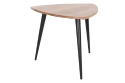 Mesa Auxiliar de Acacia y Metal Natural MB-207414
