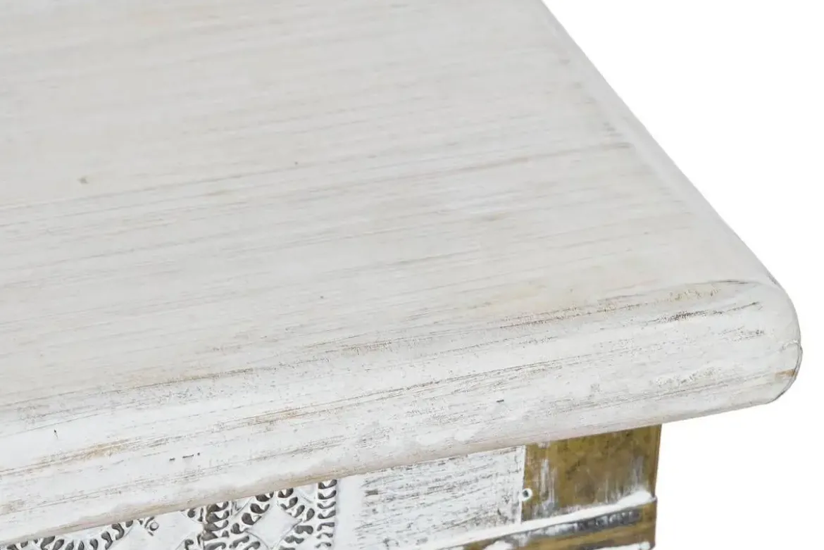 Mesa Auxiliar de Café en Blanco MB-182010
