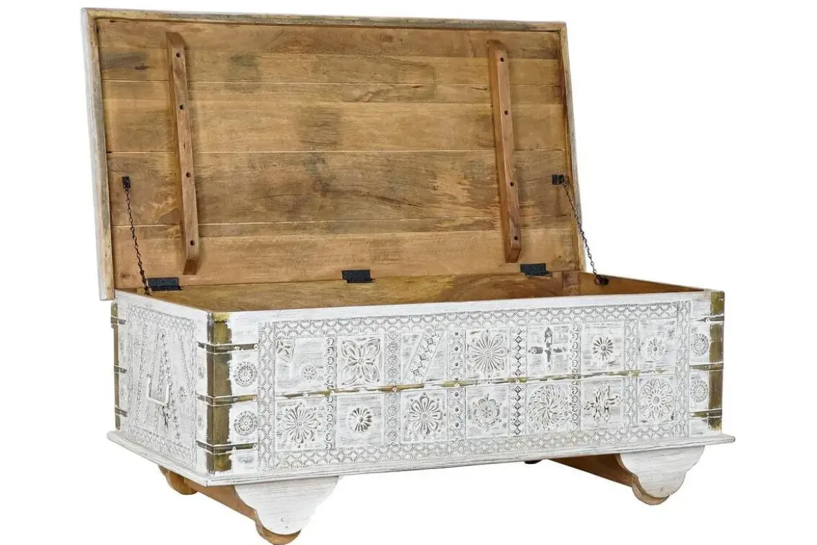 Mesa Auxiliar de Café en Blanco MB-182010