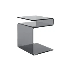 Mesa Auxiliar de Cristal con Revistero ZETA