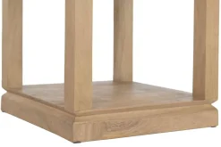 Mesa Auxiliar de Madera de Mango 45x45 cm CHORRO DE ARENA MB-221966