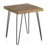 Mesa auxiliar de madera de Olmo viejo GABAR DECO modelo 8407