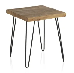 Mesa auxiliar de madera de Olmo viejo GABAR DECO modelo 8407