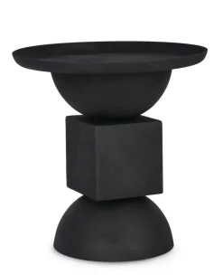 Mesa Auxiliar en Acero Mate Rugoso ALKA