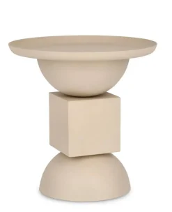 Mesa Auxiliar en Acero Mate Rugoso ALKA