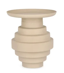 Mesa Auxiliar en Acero Mate Áspero AMBA Beige 0747131