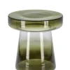 Mesa Auxiliar Redonda de Vidrio Verde FAZAL 0746997