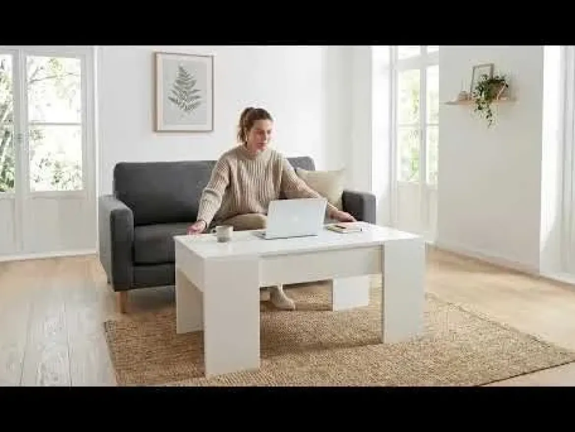 Mesa centro elevable GALA 90x50 cm
