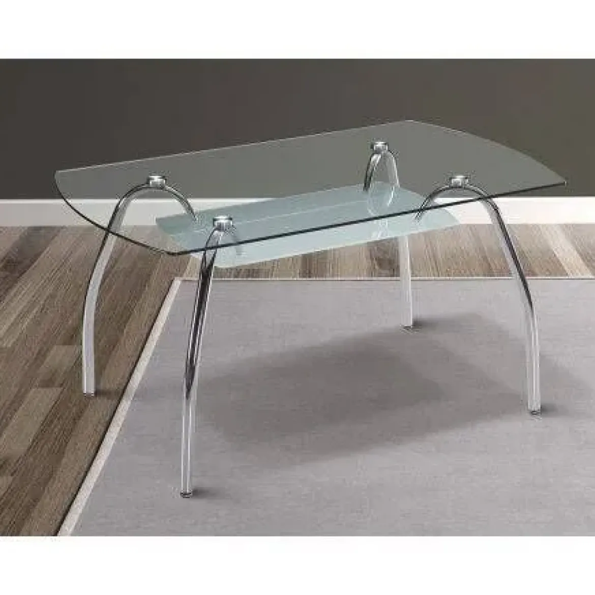 Mesa Comedor con Tapa de Cristal Fija Modelo San