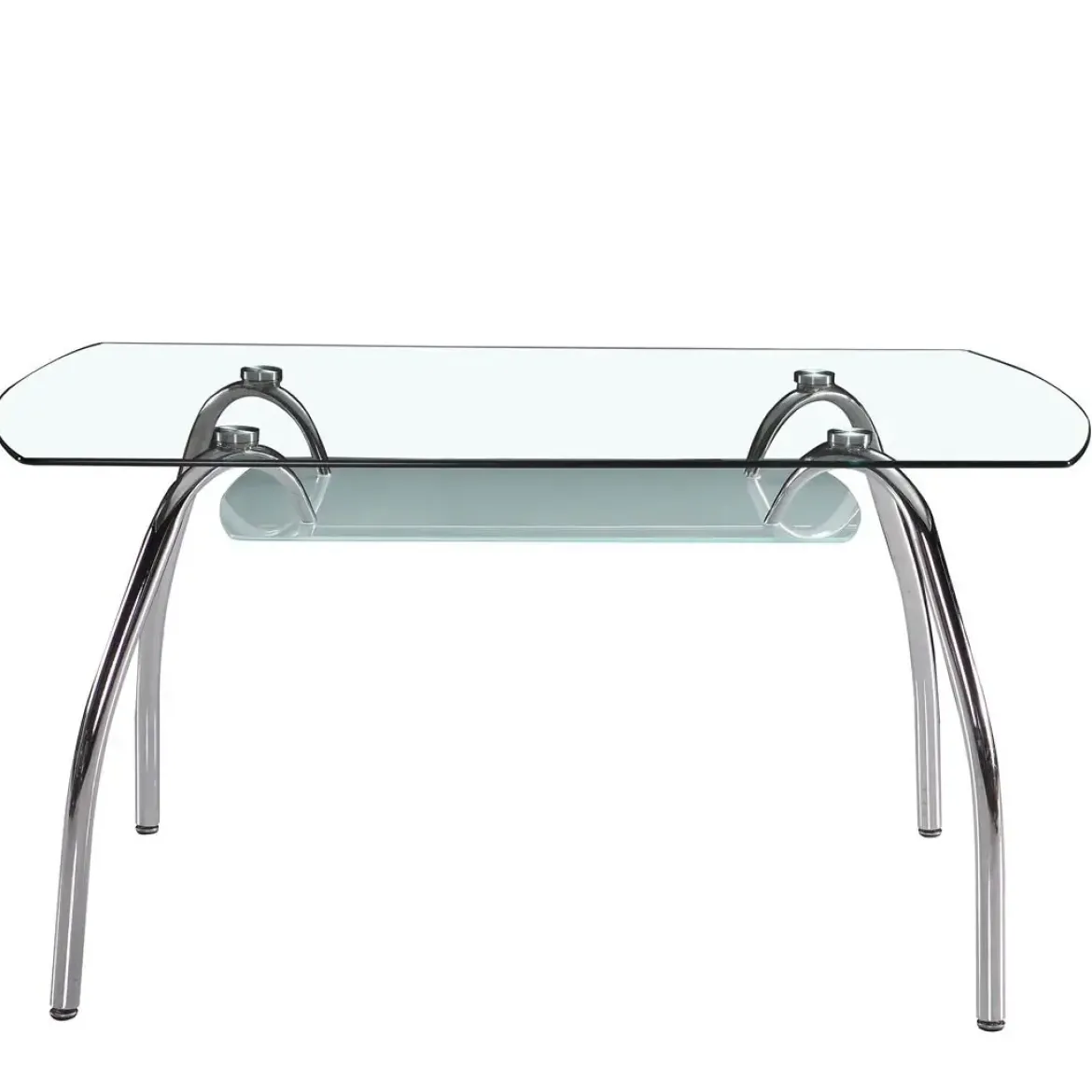 Mesa Comedor con Tapa de Cristal Fija Modelo San
