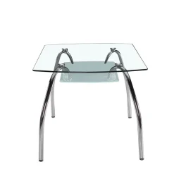 Mesa Comedor con Tapa de Cristal Fija Modelo San