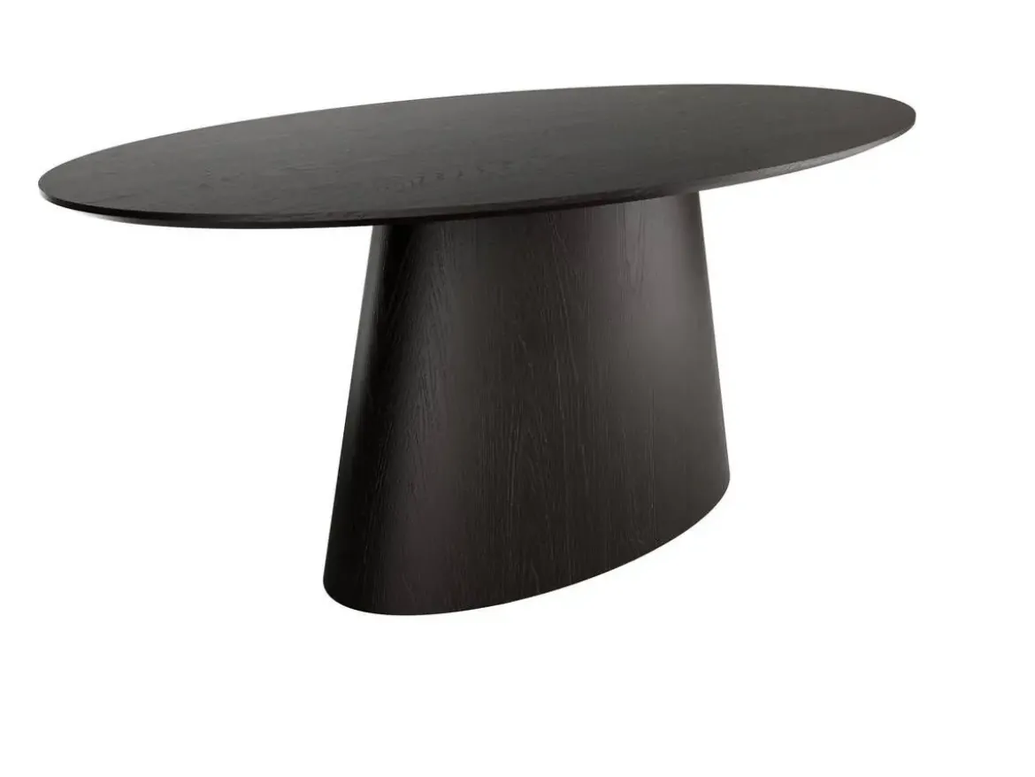 Mesa comedor fija ovalada roble biselado 180 cm NAMIB
