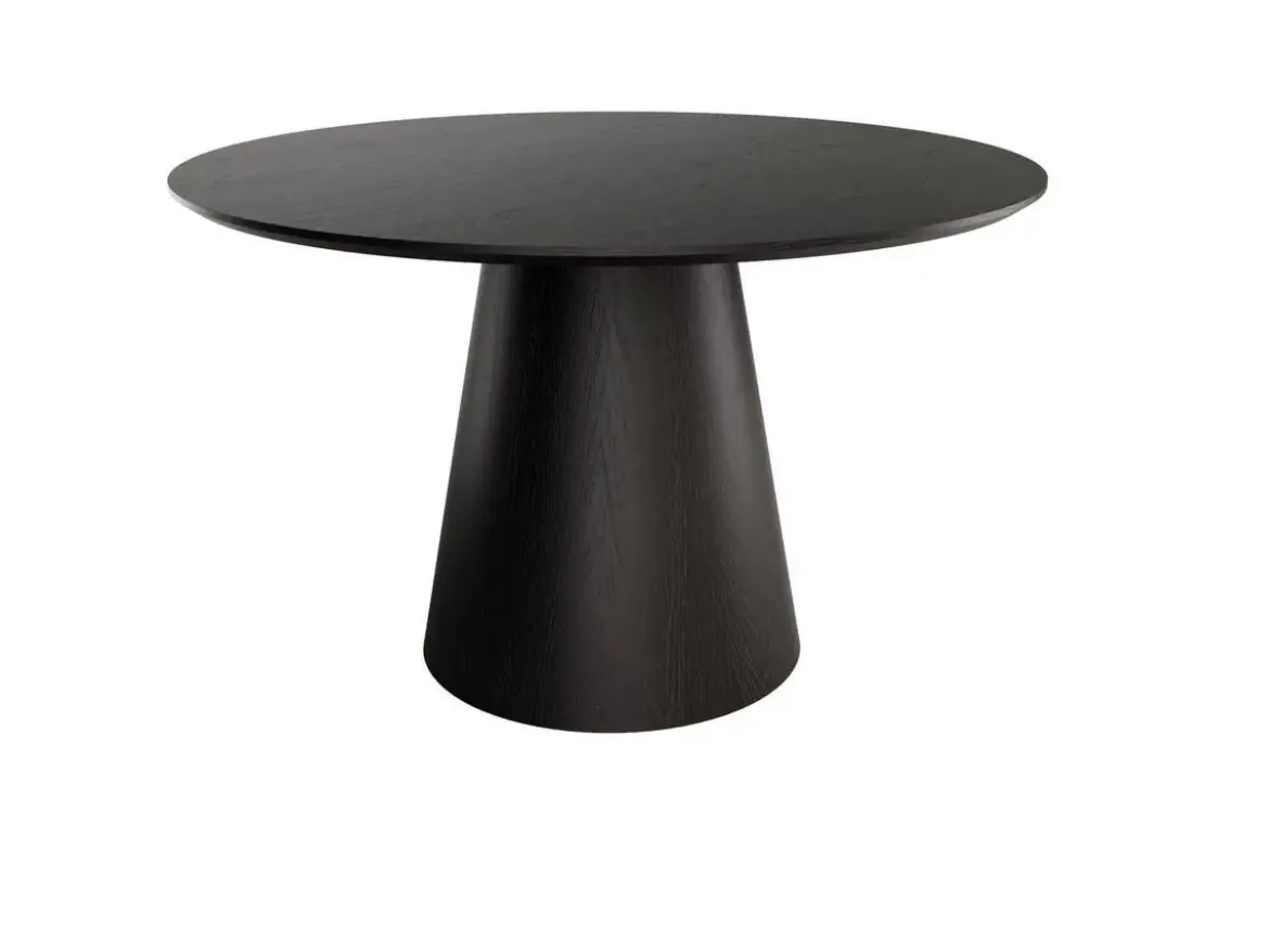 Mesa comedor fija redonda roble biselado 120 cm NAMIB