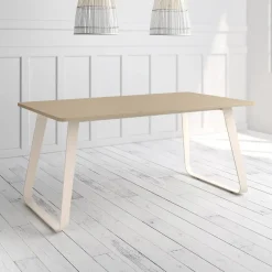 Mesa Como Rectangular 140 cm Estuctura Marfil BOGAL CNG067M