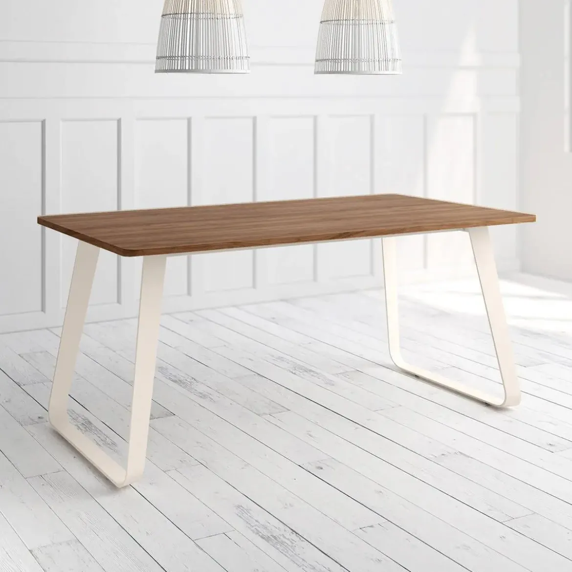 Mesa Como Rectangular 140 cm Estuctura Marfil BOGAL CNG067M