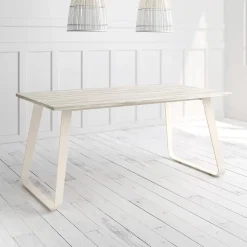 Mesa Como Rectangular 140 cm Estuctura Marfil BOGAL CNG067M