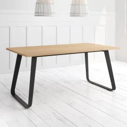 Mesa Como Rectangular 140 cm Estuctura Negra BOGAL CNG067N