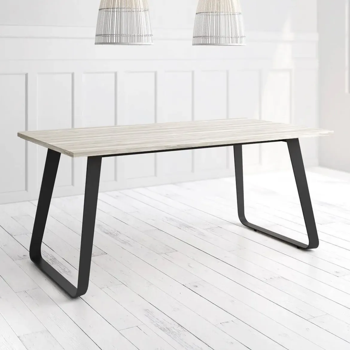 Mesa Como Rectangular 140 cm Estuctura Negra BOGAL CNG067N