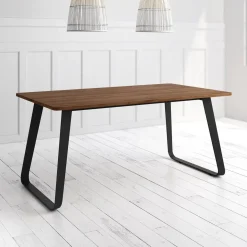 Mesa Como Rectangular 140 cm Estuctura Negra BOGAL CNG067N