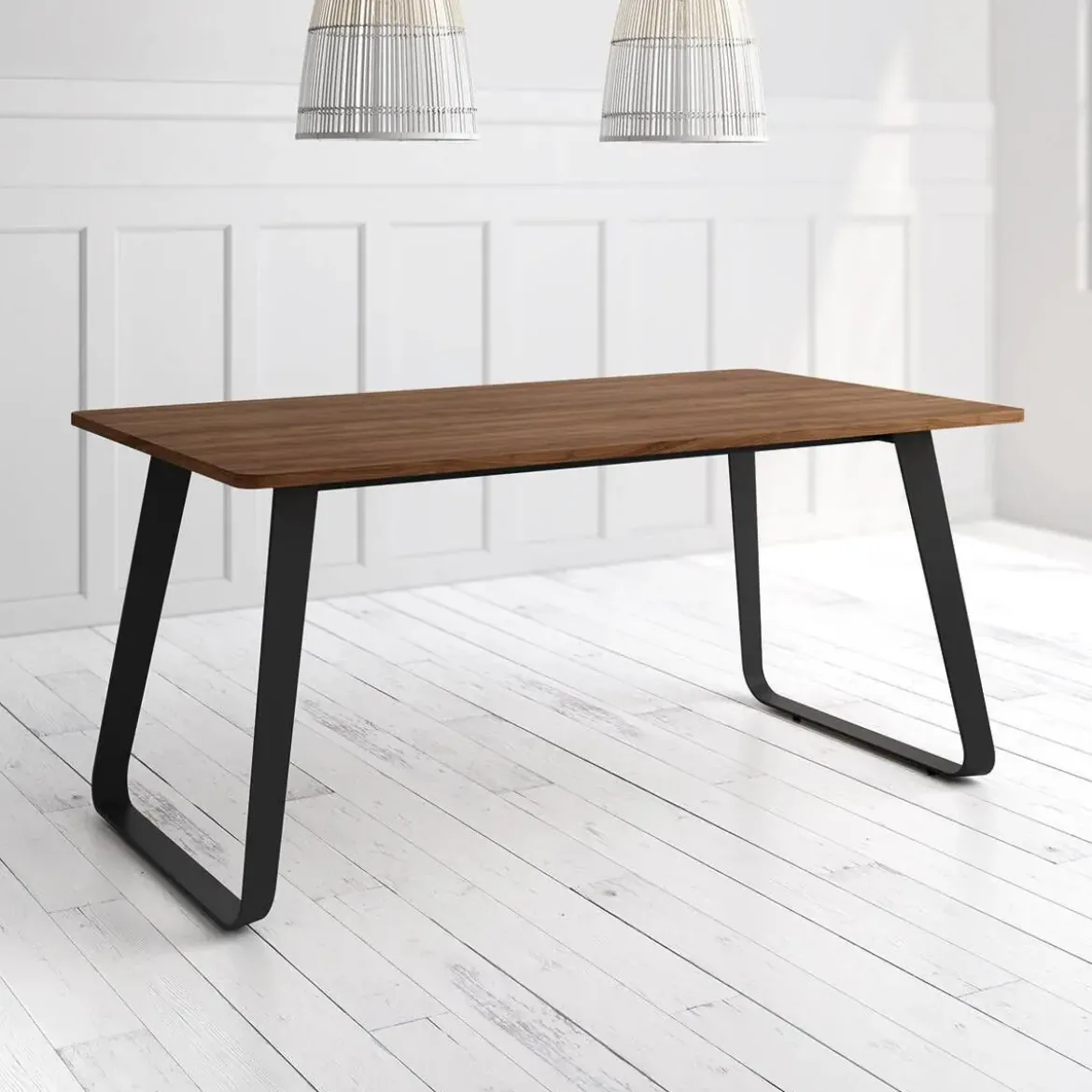 Mesa Como Rectangular 140 cm Estuctura Negra BOGAL CNG067N