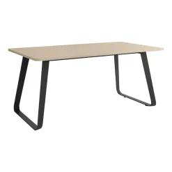 Mesa Como Rectangular 160 cm Estuctura Negra BOGAL CNG068N