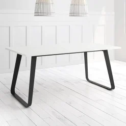 Mesa Como Rectangular 160 cm Estuctura Negra BOGAL CNG068N