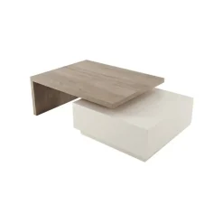 Mesa de Centro Adaptable con Cajón en Fresno Lavado 76-1023