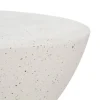 Mesa de Centro Blanca de Fibra de Magnesio 90 cm 613543