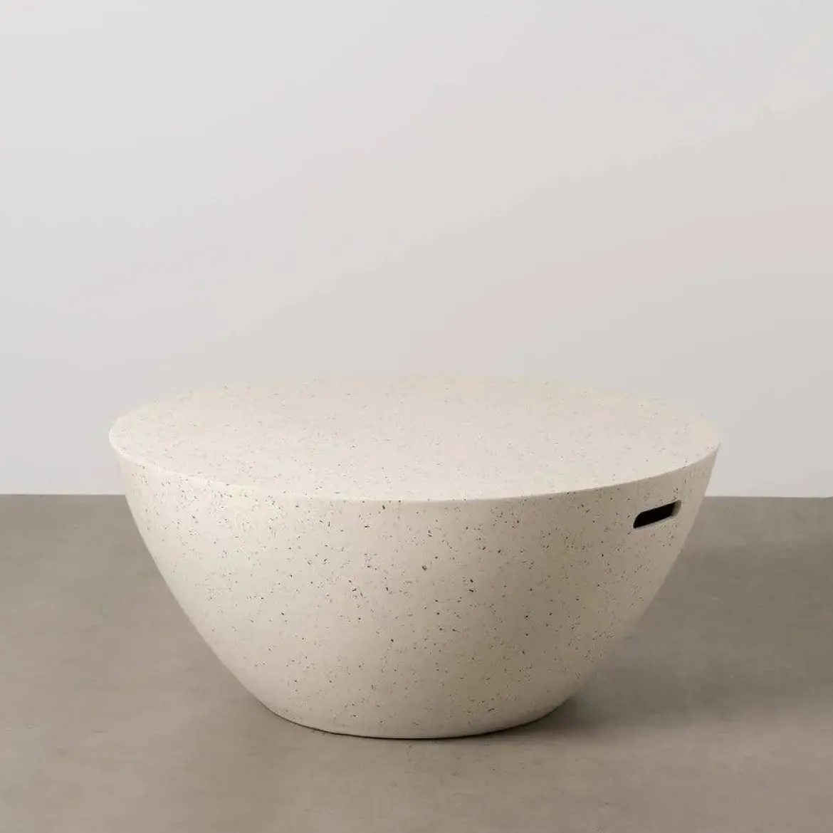 Mesa de Centro Blanca de Fibra de Magnesio 90 cm 613543