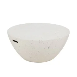 Mesa de Centro Blanca de Fibra de Magnesio 90 cm 613543