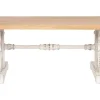Mesa de Centro Clásica Decapé Blanco con Tapa de Abeto MB-212186