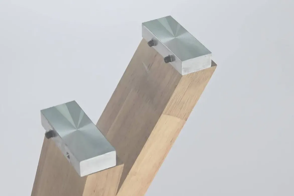 Mesa de Centro Cristal y Madera Nogal 130x70 MB-200105